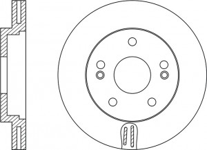 Диск тормозной передний HYUNDAI TUCSON 06-/SPORTAGE 04- RN1174 RN1174 NIBK