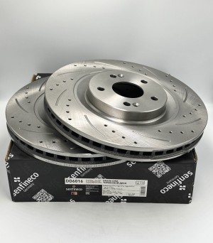 Диск тормозной передний перфорированный DD 6016 (204001231AA) DD 6016 SENFINECO