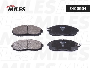 Колодки тормозные передние (Смесь Semi-Metallic) HYUNDAI H-1/STAREX 2.4-2.5D 97- E400654 MILES