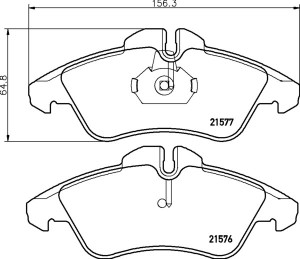 Колодки тормозные дисковые к-т 4 шт. MDB1739 MDB1739 MINTEX