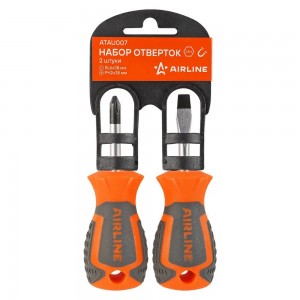 Набор отвёрток 2 пр. (SL6x38mm, PH2x38mm) пласт.подвес (ATAU007) ATAU007 AIRLINE