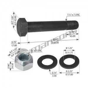 палец балансира !1-1/8'-7x6,5 1отв с гайкой \ HUTCH H & CH 7700-9700 SERIES 460.060 MANSONS