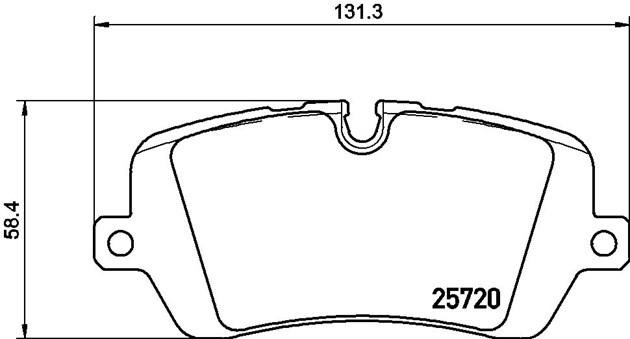 Колодки тормозные LAND ROVER Range Rover (12-) задние (4шт.) BREMBO P44021 BREMBO