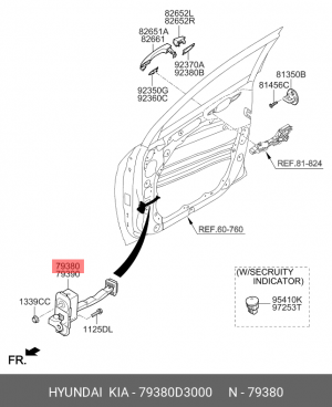 Контролер 79380-D3000 79380D3000 HYUNDAI KIA