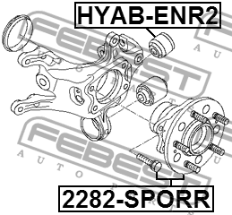 Ступица 2282-SPORR 2282-SPORR FEBEST