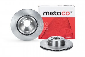Диск тормозной передний вентилируемый 3050186 METACO