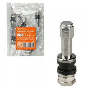 Вентиль для б/к шин  VS-8/45 разбор.  D-11,5mm L-45mm  14 Bar  4шт ATRVVS8S AIRLINE