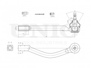 Наконечник рулевой левый SSP-10094 UNIO