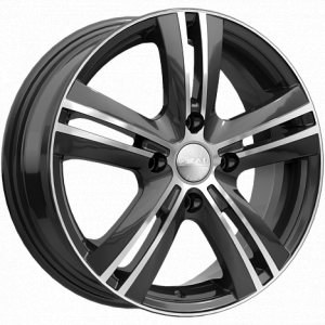Скад Багира 16.0 / 6.0J PCD 4x100.00 ET 45.00 ЦО 60.10 Литой / Черный с полирова 1660105 SKAD