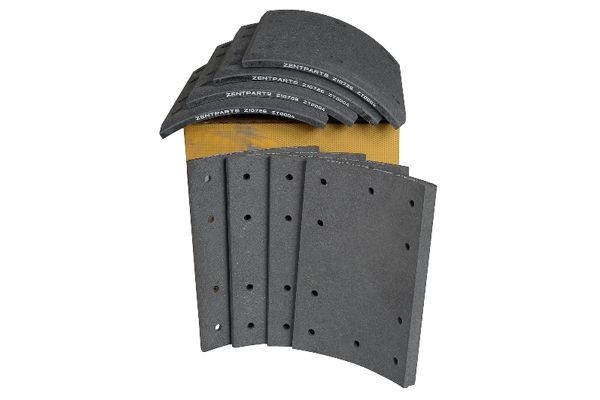 накладки торм. с ЗАКЛЕПК. STD! 19604 15.6-8.0 (311x190)(93685/L10 6.35x15.9 80)  Z10726 ZENTPARTS