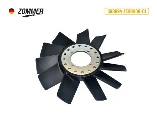 Вентилятор охлаждения УАЗ 3741, Хантер (крыльчатка) 11 лопастей, Патриот (2005-0 390994130800801 ZOMMER