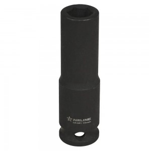 Головка ударная торцевая глубокая 3/8 DR шестигранная 10 мм L=65 мм (ATAS323) ATAS323 AIRLINE
