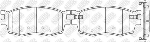 Колодки передние (HYUNDAI ACCENT III (MC), I20 (PB), KIA RIO II) PN0435 PN0435 NIBK