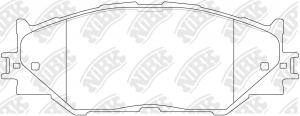 Колодки передние (LEXUS IS220/IS250 05-) PN1829 PN1829 NIBK