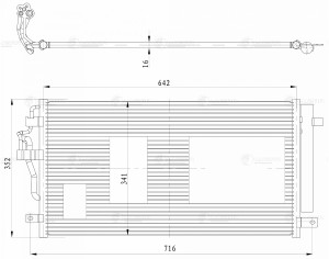 Радиатор кондиц. для а/м Geely Coolray 19- 1.5T LRAC3025 LRAC 3025 LUZAR