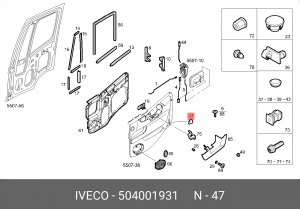 катафот боковой!\Iveco 504001931 IVECO