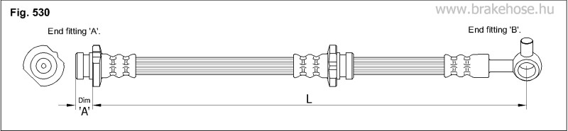 Шланг тормозной FT1254 FT1254 K K