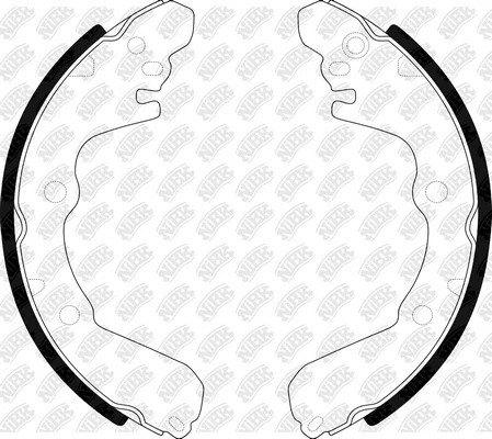 Колодки тормозные MITSUBISHI Carisma (95-06) задние (4шт.) NIBK FN6687 NIBK