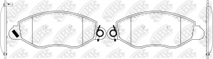 Колодки тормозные FORD Transit (00-06) передние (4шт.) NIBK PN51162 NIBK