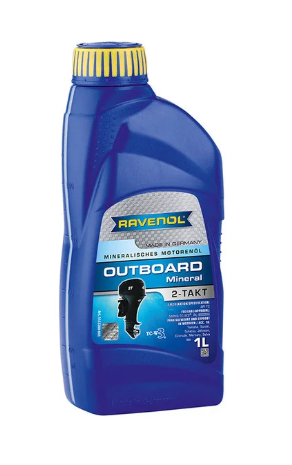 Моторное масло для 2Т лодочных моторов RAVENOL Outboard 2T Mineral 1л (115320000 4014835728912 RAVENOL
