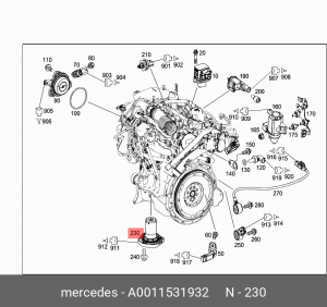 ДАТЧИК УРОВНЯ МАСЛА 0011531932 A0011531932 MERCEDES BENZ
