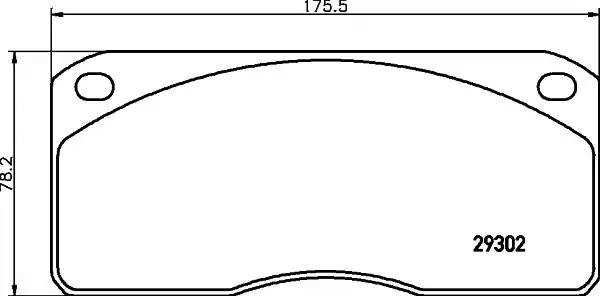 Колодки тормозные VOLVO FL дисковые (176x78x22) (4шт.) TEXTAR 2930201 TEXTAR
