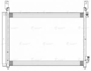 Радиатор кондиц. для ам Renault Koleos (08-) 2.0D,2.5i M,A (LRAC 0949) LRAC 0949 LUZAR