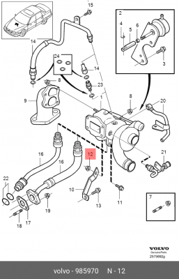 ГАЙКА 985970 VOLVO
