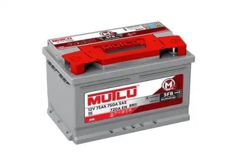 Аккумулятор MUTLU SFB 75А/ч обратная полярность, низкий SMF 57572 LB3.75.072.A MUTLU
