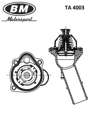 термостат TA4003 TA 4003 BM MOTORSPORT