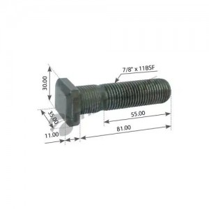 Шпилька колеса SCANIA 2,3,4,P,G,R,T series (7/8" резьба L=81/92мм) литой диск MA 100095 MANSONS