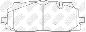 Колодки тормозные AUDI A4 (08-) передние (4шт.) NIBK PN0687 NIBK