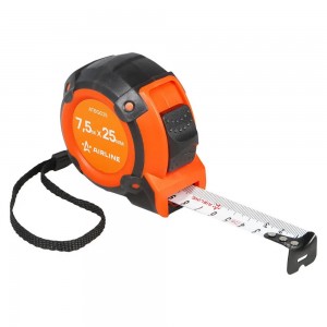 Рулетка в прорезиненном корпусе 7.5мх25мм (ATBQ025) ATBQ025 AIRLINE