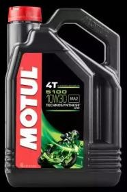 Масло моторное для 4-х тактных двигателей MOTUL 5100 4T 10W30 п/синт.4л 104063 MOTUL