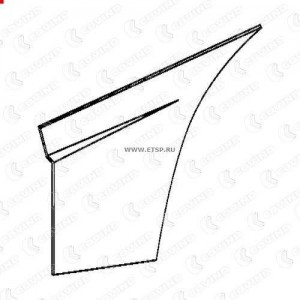 накладка двери !левая \Volvo FH12/16 0FH5 COVIND
