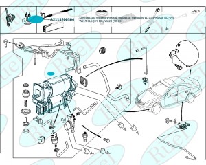 Компрессор пневматической подвески RU33A42 RU33A42 RUEI