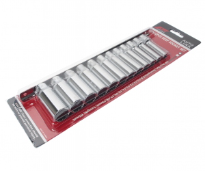 Набор головок торцевых 3/8" 12-ти гранных 8-19мм глубоких на планке JTC JTCT312M JTC TOOLS