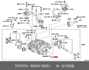 Пробка поддона кпп TOYOTA 90341-18051 90341-18051 TOYOTA
