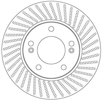 Диск тормозной SSANGYONG Stavic (13-) передний (1шт.) TRW DF6463 TRW
