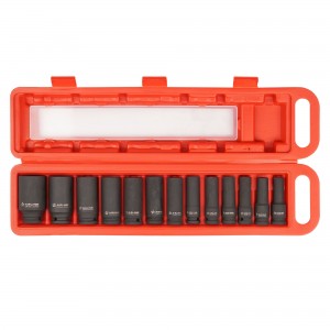 Набор головок ударных (13 предметов) "AIRLINE" (1/2"DR L=78 мм) (10-31 мм) пласт ATAS075 AIRLINE