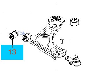 Сайлентблок CHEVROLET Lacetti (05-) (1.4/1.6/1.8) рычага переднего передний OE 96378346 GENERAL MOTORS