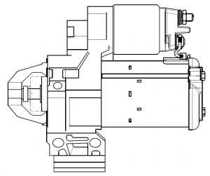Стартер для а/м BMW 5 G30 16-/X3 G01 17- 2.0T AT 1,7кВт LSt 2617 LST 2617 START VOLT