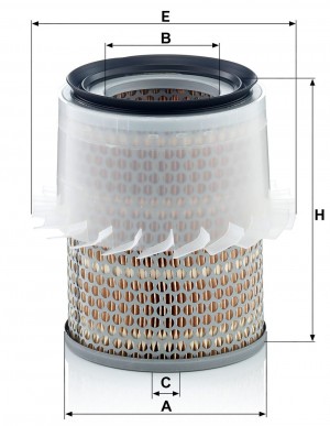 Фильтр воздушный C16148 C16148 MANN FILTER