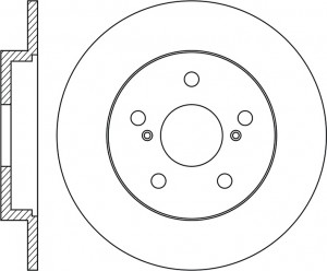 Диск тормозной TOYOTA AURIS 07- задний D270мм RN1352 RN1352 NIBK