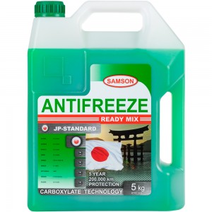 Samson JP-Standard GREEN 5KG антифриз! зеленый, готовый special Japan cars\ 803283 SAMSON