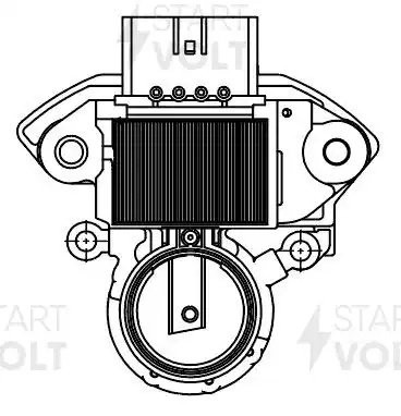 Регулятор напряжения ген. для а/м Mitsubishi Outlander III (12-) 2.0i/ASX (10-)  VRR 1108 START VOLT