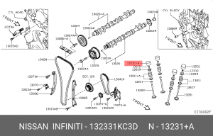 ГИДРОТОЛКАТЕЛЬ КЛАПАНА 13233-1KC3D NISSAN