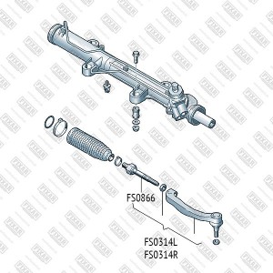 Тяга рулевая левая/правая VW Transporter/Multivan 03- FS0866 FS0866 FIXAR