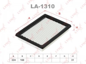 фильтр воздушный!\ Honda Civic, Nissan Almera/Primera 1.4i/1.6i 94-02 LA-1310 LYNXAUTO