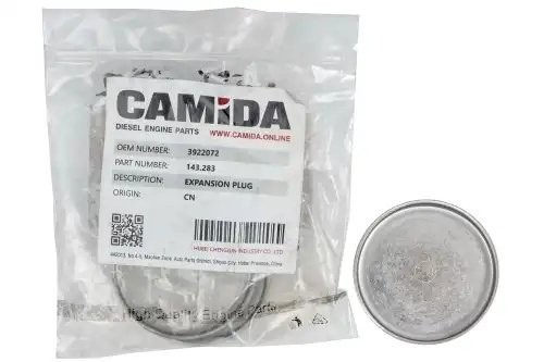 Пробка (заглушка) блока цилиндров КАМАЗ дв. Cummins ISBe 3922072 (58 мм) 143283 CAMIDA